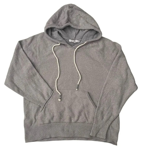 Young Fabulous & Broke Soft French Terry Hoodie Fuzzy Size M Gray Sweatshirt - Picture 7 of 7